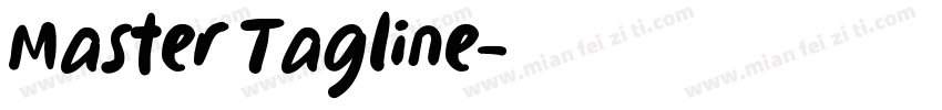 Master Tagline字体转换